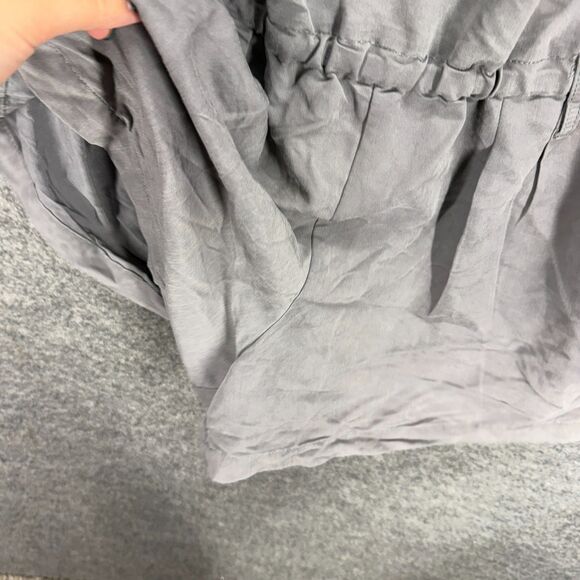 New York & Company Jumpsuit Women M Medium Gray Rayon Sleeveless Elastic Waist - Picture 7 of 8